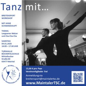 Tanzworkshop Breitensport 01/2025 @ Turnhalle Büchertalschule