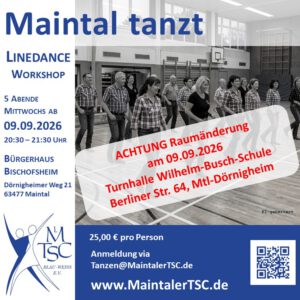 Workshop Linedance-2 (5 Abende) WBS @ Wilhelm-Busch-Schule
