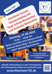 Tanzworkshop für Standardturnier 04/2024 @ Kleine Turnhalle Erich-Kästner-Schule