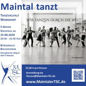 Workshop Tanzvielfalt-2 BgH-Bi 26 @ Bürgerhaus Bischofsheim