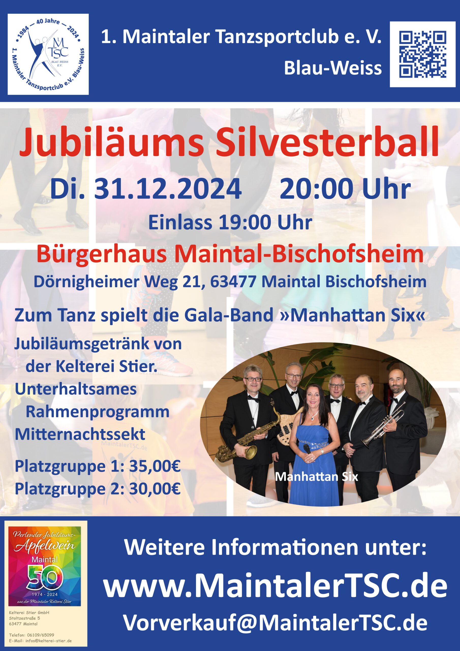 Plakat Silvesterball 2024