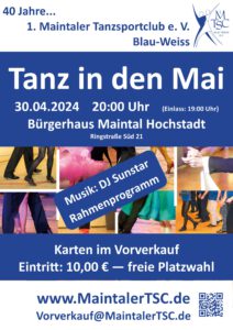 Tanz in den Mai 2024 @ Bürgerhaus Hochstadt