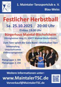 Herbstball 2025 @ Bürgerhaus Bischofsheim