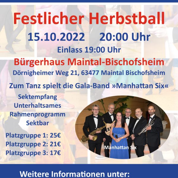 Plakat Herbstball 2022 - ENTWURF